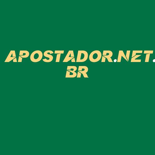 Logo da APOSTADOR.NET.BR